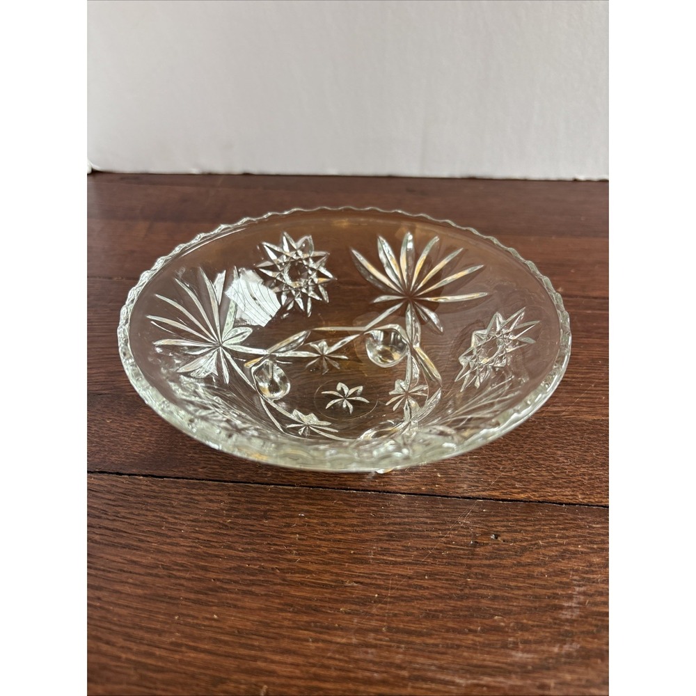 Vintage Anchor‎ Hocking Candy Dish 6.5" -3 Footed -Early American Prescut